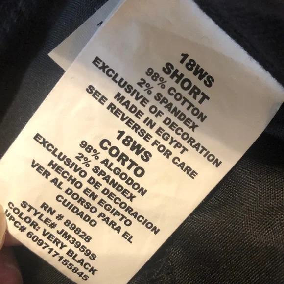 Just my size Jms classic fit black jeans size 18WS - Picture 7 of 7